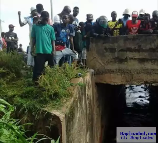 OMG! Day Old Baby Found Dead In Ekiti Canal - See GRAPHIC PHOTOS!